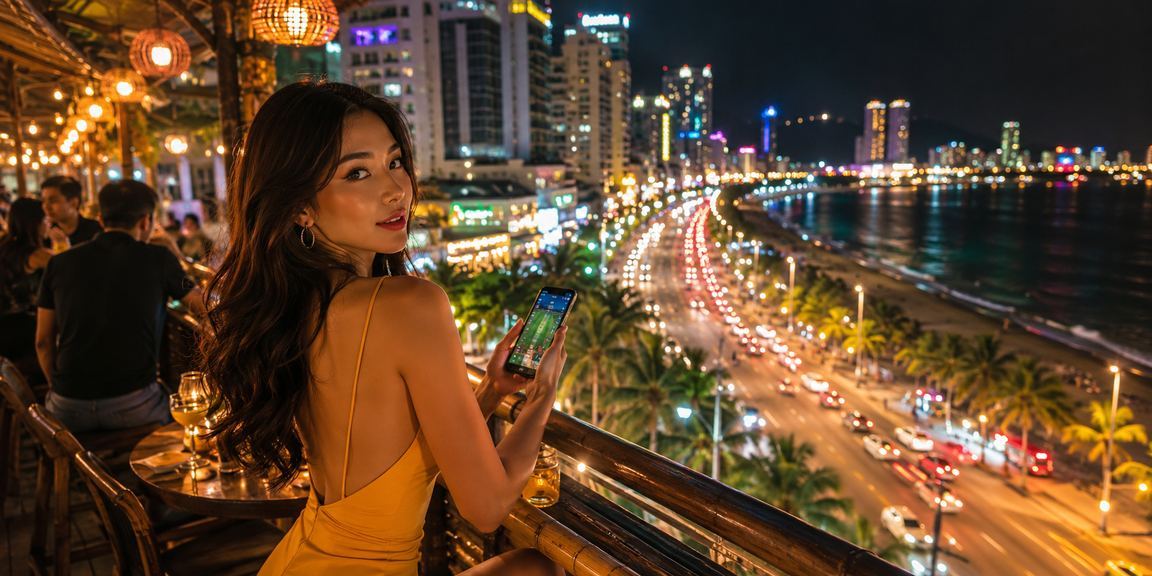 Người hâm mộ bóng đá tại Nha Trang xem trận đấu và đặt kèo trực tuyến vào buổi tối